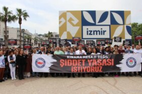 İzmir'de Eğitim Çalışanlarına Yönelik Şiddet Protesto Edildi
