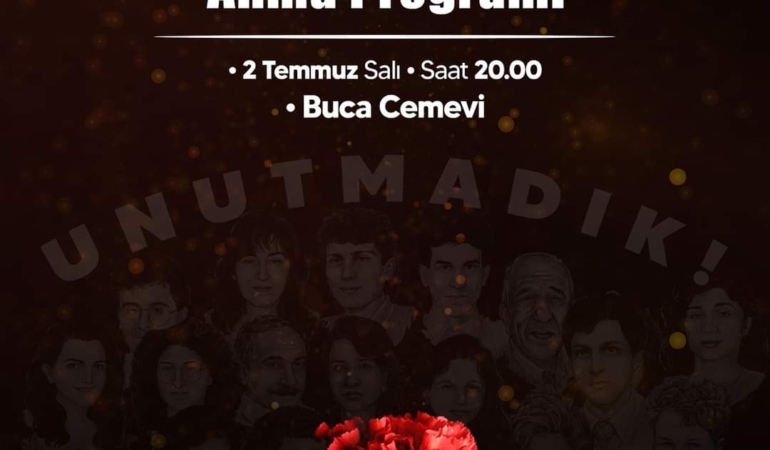 Buca Belediyesi Sivas Anma Programı
