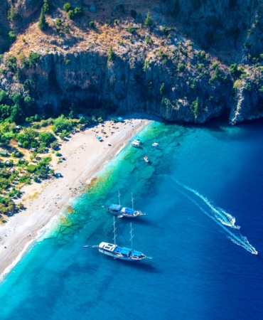 Butterfly,Valley,(,Kelebekler,Vadisi,),View,In,Fethiye,Town