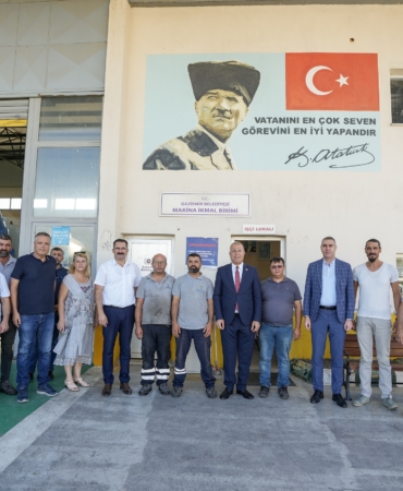 Gaziemir Belediyesi araçlarını kendisi tamir ederek tasarruf sağlıyor (1)