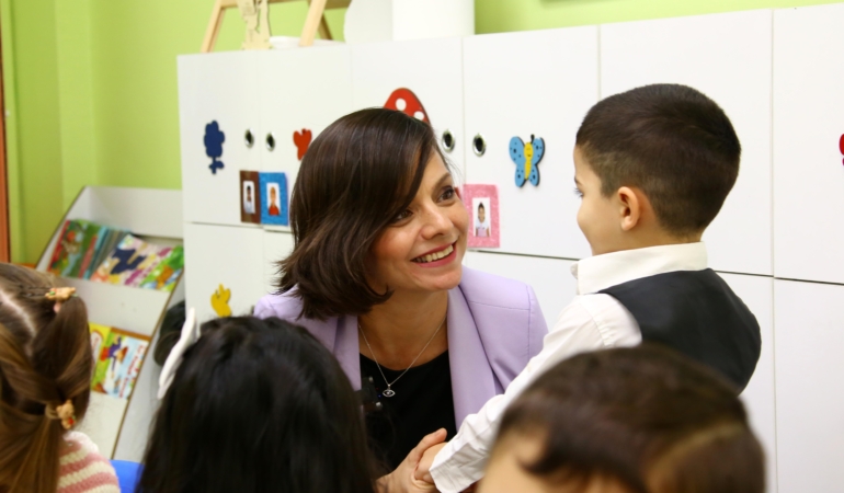 Başkan Kınay, Özgür Çocuk Evi minikleriyle yeni yılı kutladı (4)