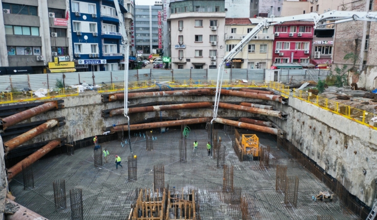 Konak’ın yeni hizmet binasında temel betonu atıldı (3)
