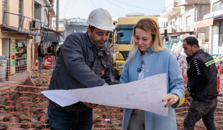 Konak'ta doğalgaz çalışmaları hız kazandı (1)