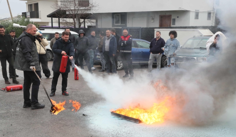 URLA'DA OTELLERE YANGIN EĞİTİMİ FOTOĞRAFLARI (10)