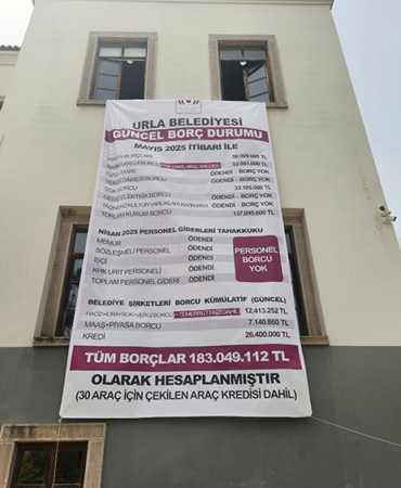 Borçlar azaldı, çalışmalar arttı Başkan Balkan Urla’da durmadan çalışıyor (5)