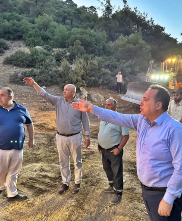 Başkan Dutlulu Yangın Bölgesinde İncelemelerde Bulundu (2)