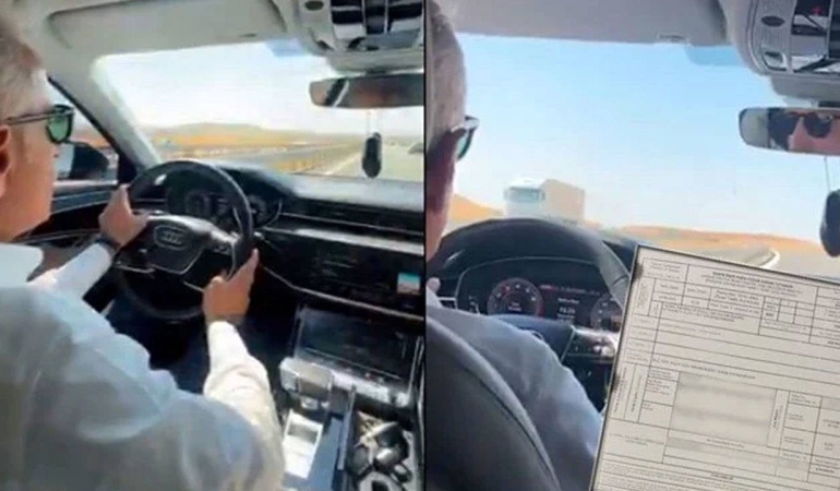 225-km-hiz-yaptigi-anlari-paylasmisti-bakan-uralogluna-radar-cezasi