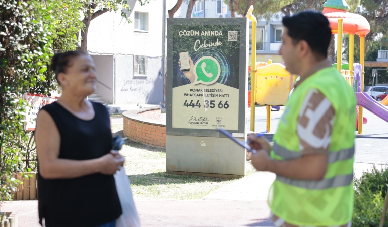 Konak İletişim Merkezi ekipleri sahada (1)