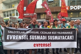 evrensele-saldiri-sonrasi-izmirde-eylem-evrensel-susmadi-susmayacak
