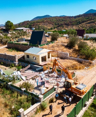 hobi bahçesi yıkım