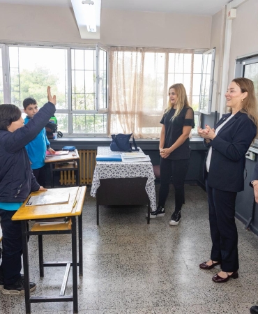 Başkan Mutlu’dan öğrencilere sürpriz ziyaret (1)