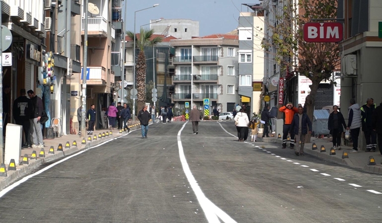 Seferihisar Şehit General Temel Cingöz Caddesi yenilendi