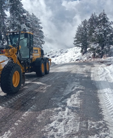 Muğla’da Karla Mücadele Aralıksız Devam Ediyor (3)