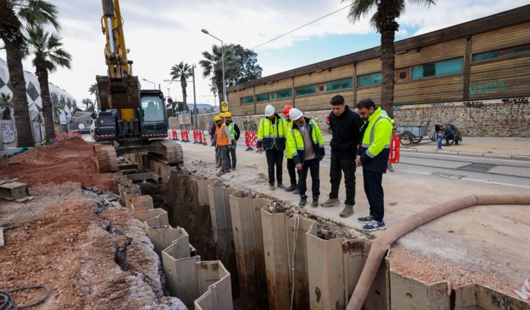 Alsancak’ta dev altyapı çalışması