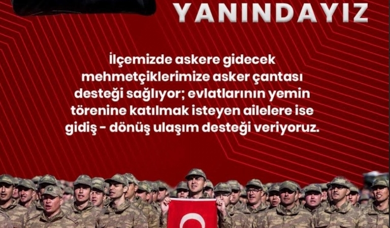 BALÇOVA BELEDİYESİ’NDEN ASKERE GİDECEK GENÇLERE VE AİLELERİNE DESTEK