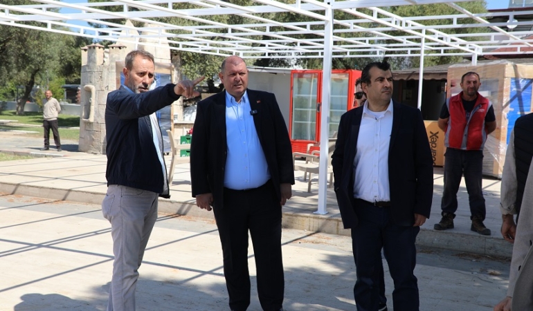 Başkan Çiçek Sahada