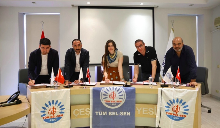 Çeşme Belediyesi, Tüm Bel-Sen ile toplu iş sözleşmesini imzaladı