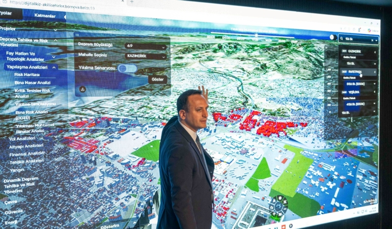 Bornova’nın her noktası 360° görüntüyle kayıt altında