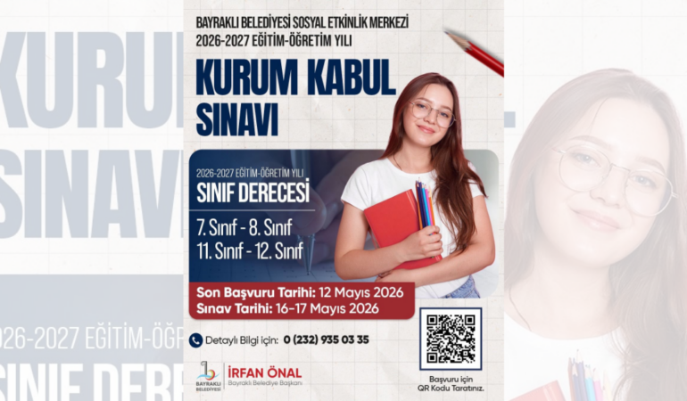 Bayraklı Belediyesi’nden Öğrencilere Ücretsiz Eğitim Desteği