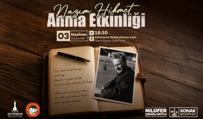 Konak’tan usta şairlere vefa:​ Nazım Hikmet ve Ahmed Arif Konak’ta anılacak
