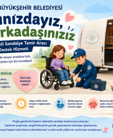Mobil Tekerlekli Sandalye Tamir Aracı Engelsiz Muğla İçin Yollarda