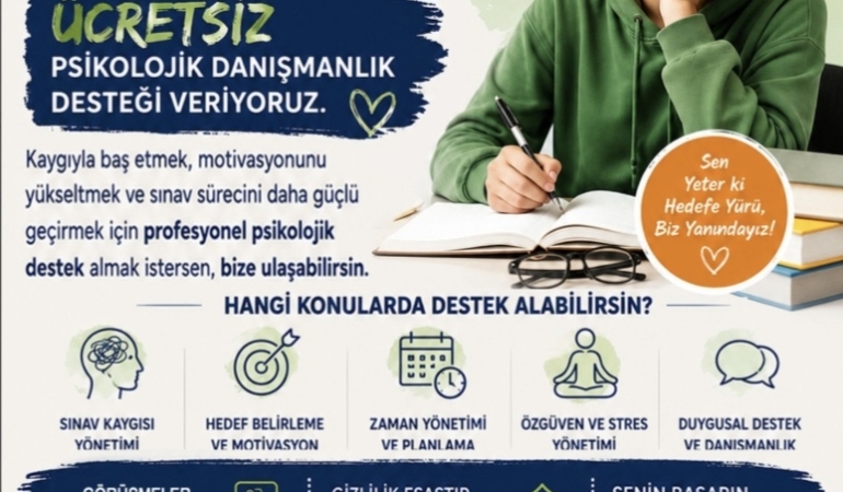 Menderes Belediyesi’nden Adaylara Psikolojik Destek
