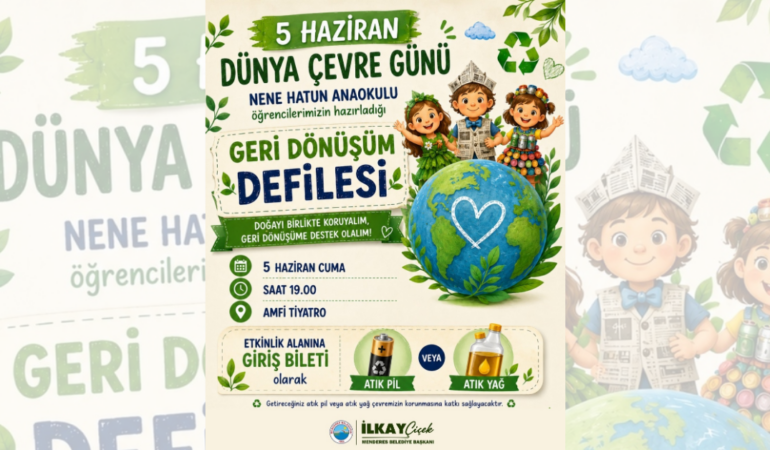 Menderes’te Geri Dönüşüm Defilesi