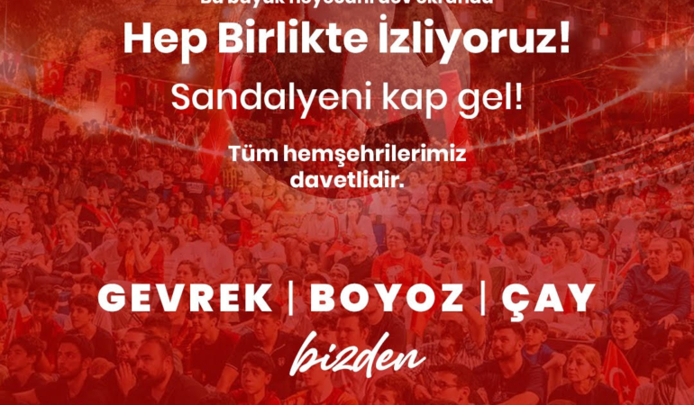 Balçova’da Milli Heyecan Dev Ekrana Taşınıyor