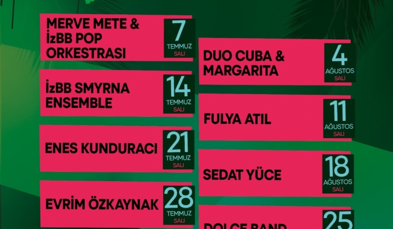 Çim Konserleri yaza renk katacak