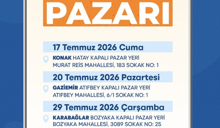İkinci el pazarları temmuzda dört ilçede kurulacak
