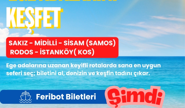 İZDENİZ’den Ege adalarına online feribot bileti kolaylığı