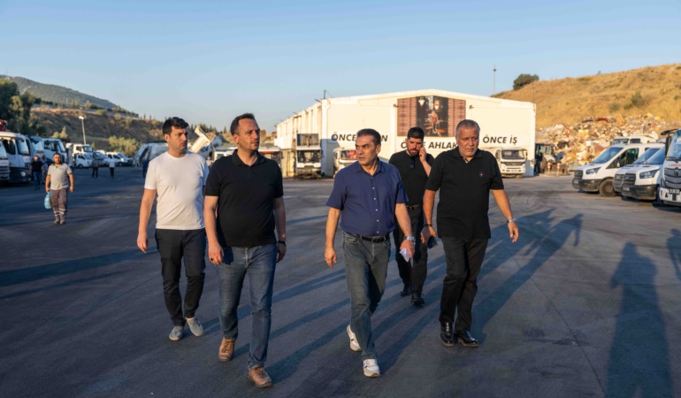 Başkan Eşki sabahın ilk ışıklarıyla sahada