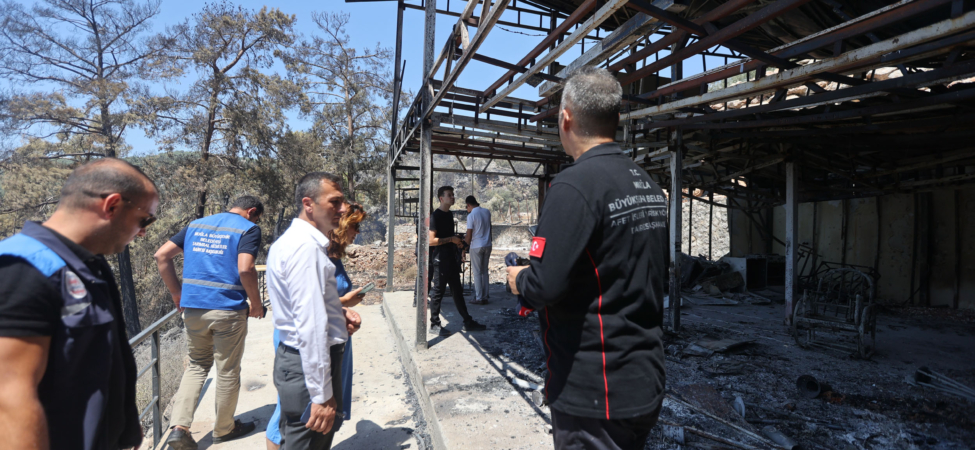 Büyükşehir'den Yangın Bölgesinde Kapsamlı Hasar Tespiti (3)