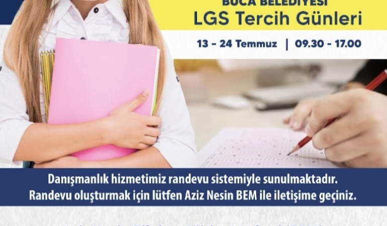 Buca Belediyesi’nden lise adaylarına büyük destek