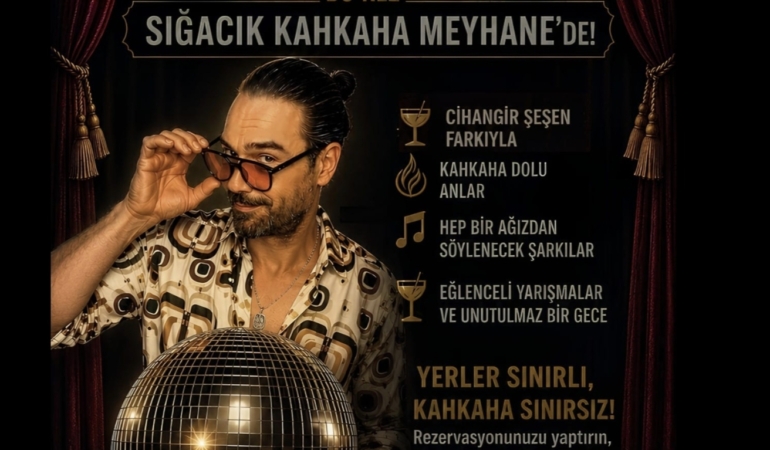 Yarın akşam Sığacık Kaleiçi’nde kahkaha, müzik ve eğlence aynı sahnede buluşuyor.