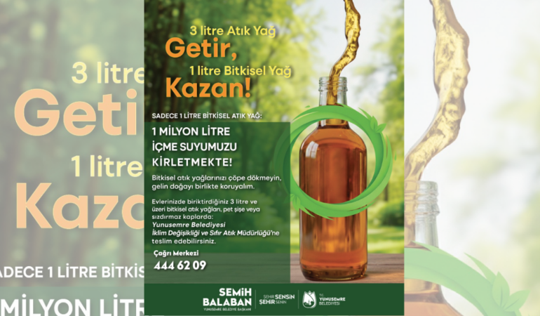 Yunusemre’den Atık Yağ Kampanyası