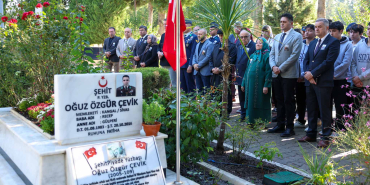 1 ALİAĞALI ŞEHİT OĞUZ ÖZGÜR ÇEVİK, ŞEHADETİNİN 10. YILINDA ANILDI