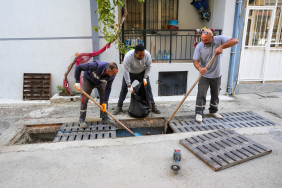 Gaziemir’de kışa hazırlık Yağmur suyu hatları temizleniyor (2)
